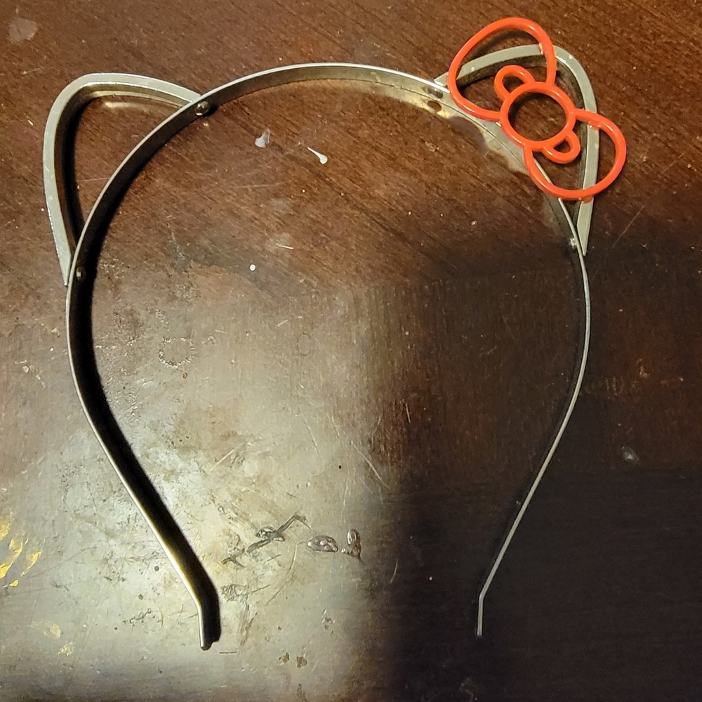 Discontinued hot topic hello kitty metal headband
